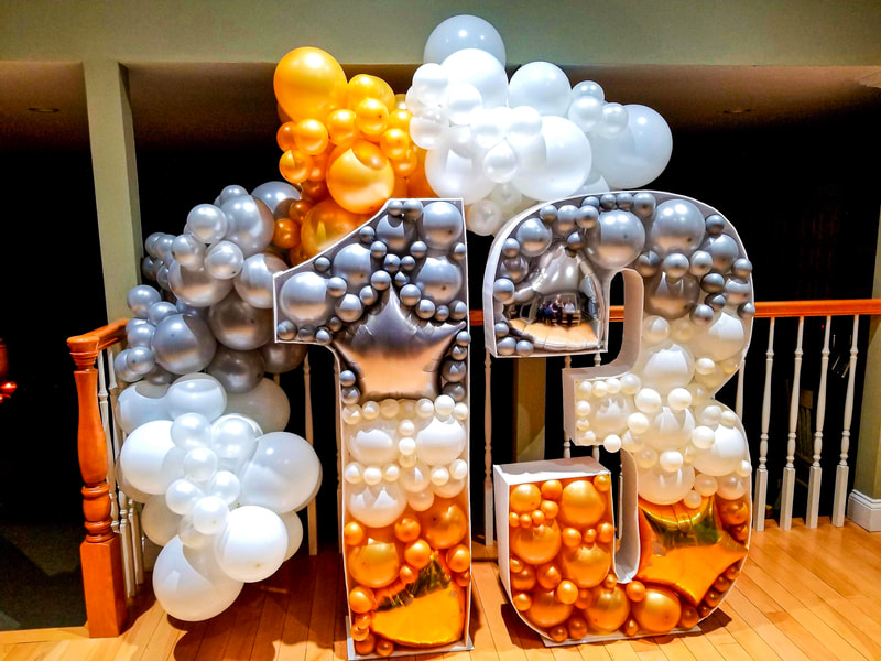 Balloon mosaic birthday decoration, Nikoloon Frames best design awards