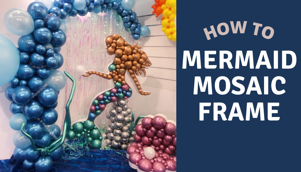 mermaid balloon mosaic how to nikoloon frame full tutorial
